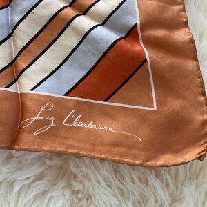 Vintage silk Liz Claiborne scarf medium square made in Japan